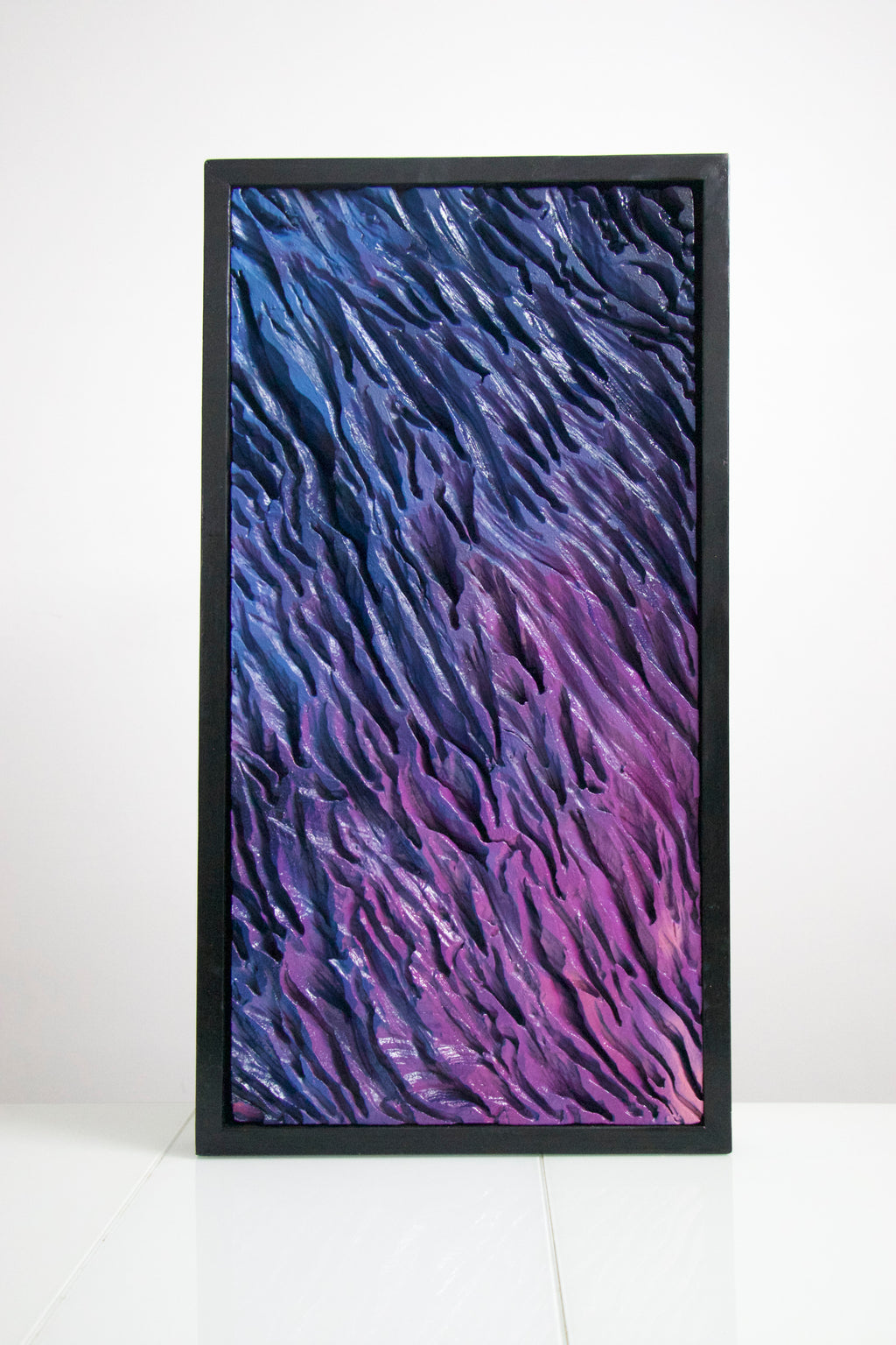 Violet Currents– 3D Thermocol Wall Art