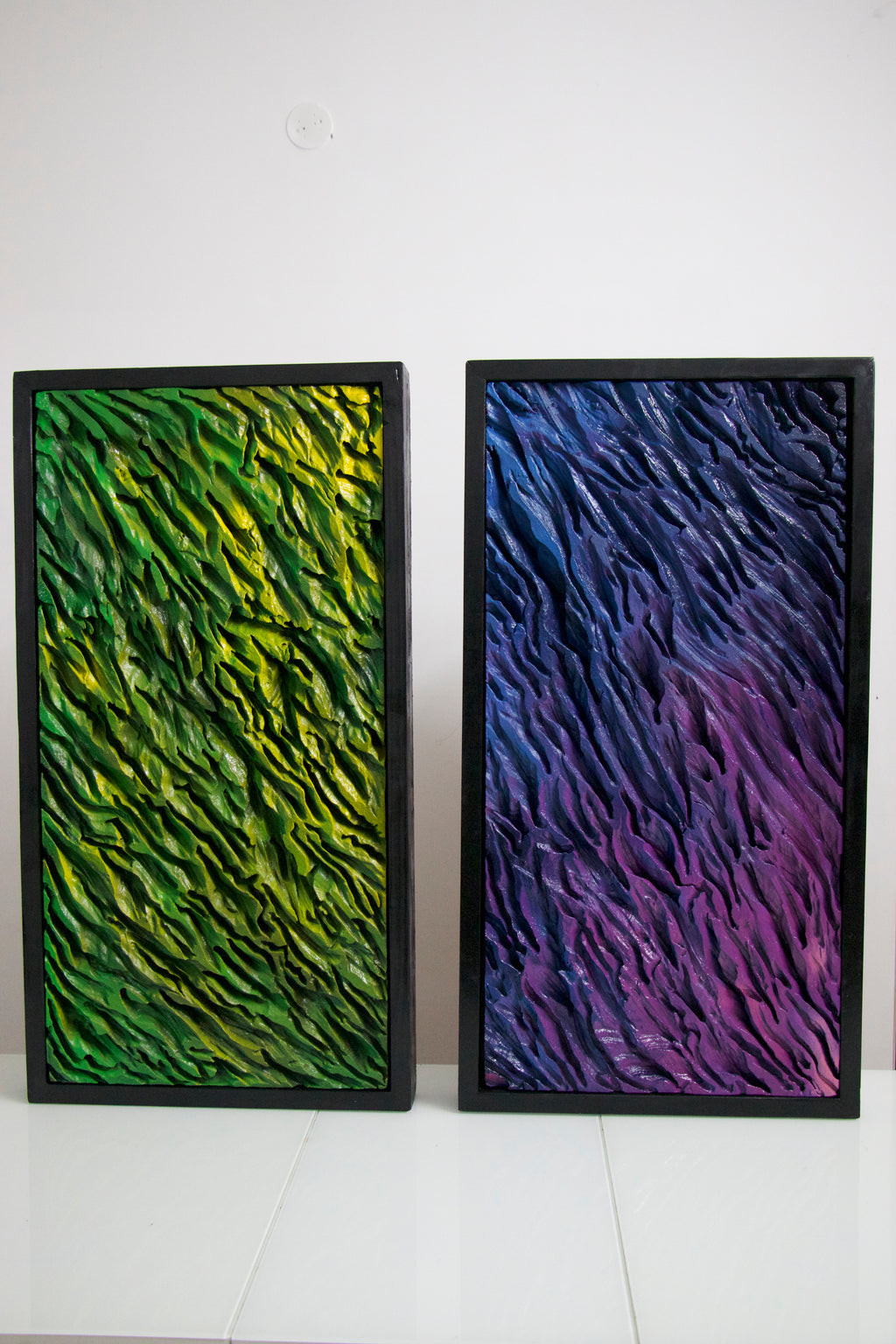 Violet Currents– 3D Thermocol Wall Art
